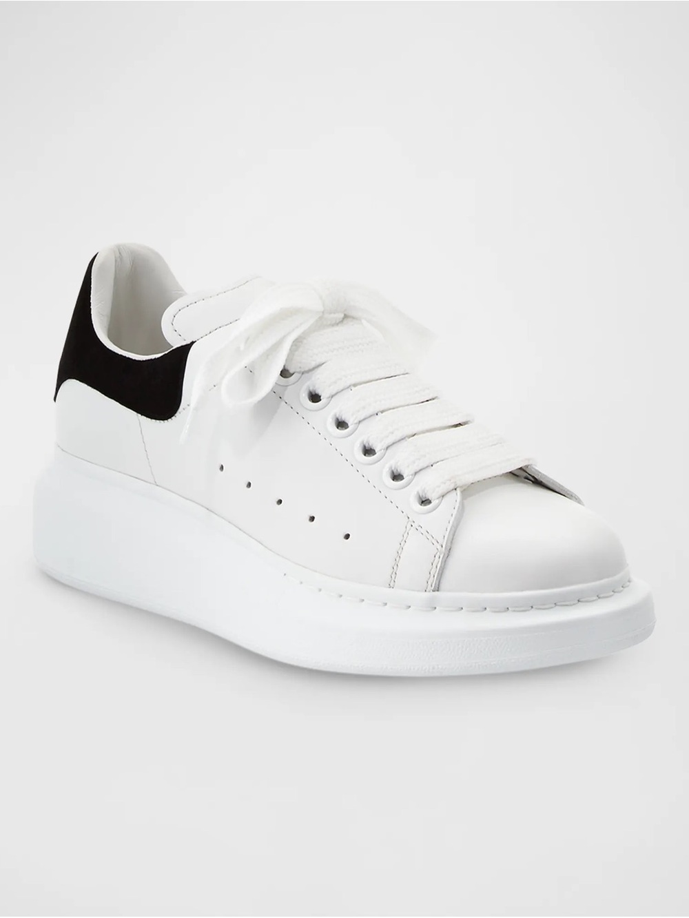 Alexander McQueen White Leather Platform Sneaker